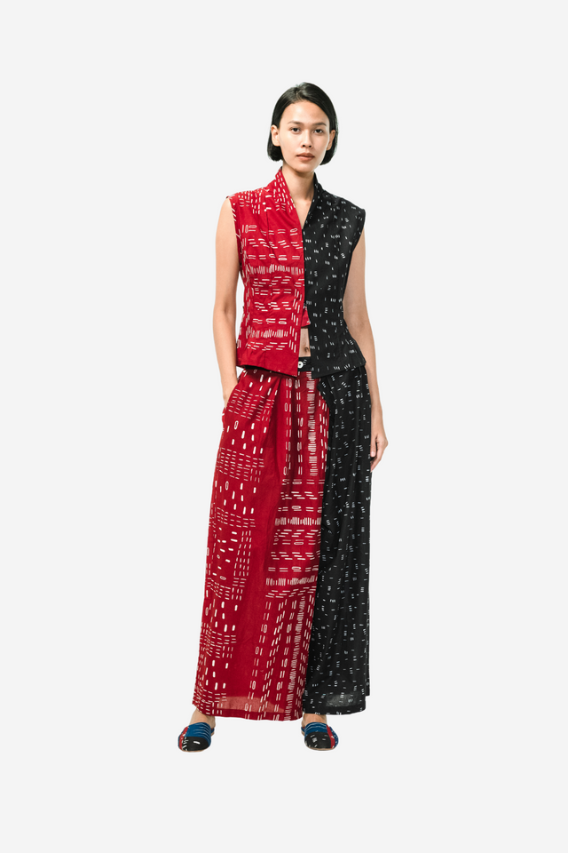 "Bambu" - Two Buttons Maxi Pants