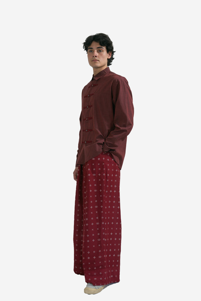 “Baju Bapak” - Lurik Long Sleeve Shirt