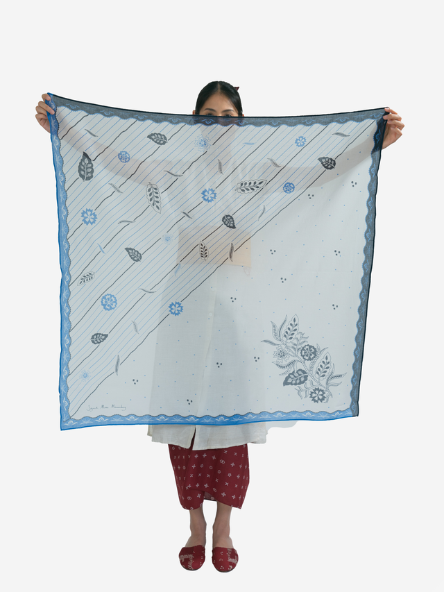 "Bunga Laut Biru" - Scarf