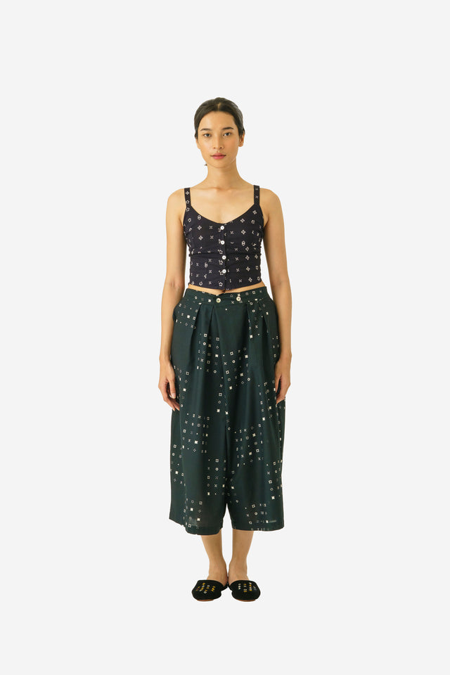"Sejauh Mata Memandang X Tulus" - “Monokrom” - Woman's Two Buttons Midi Pants