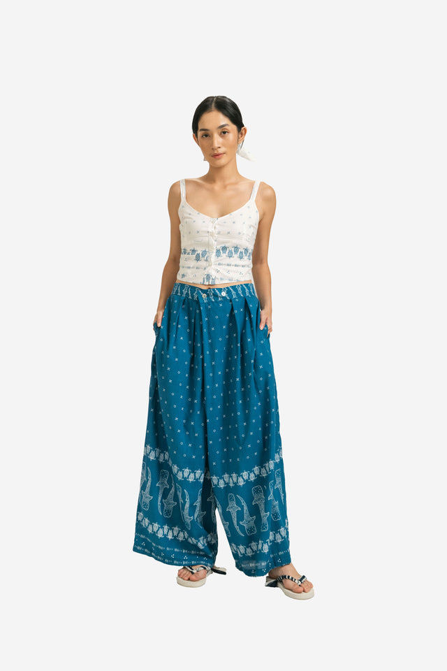 ”Mosaik” - Woman's Two Buttons Maxi Pants
