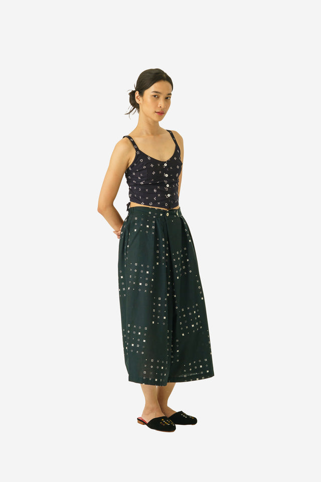 "Sejauh Mata Memandang X Tulus" - “Monokrom” - Woman's Two Buttons Midi Pants