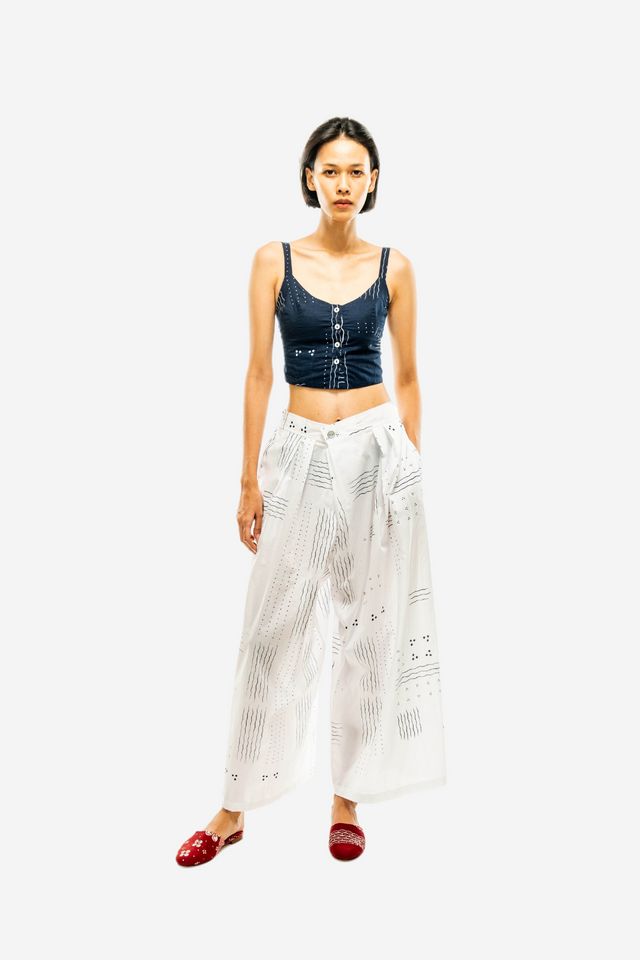 "Ombak Laut" - Two Buttons Maxi Pants