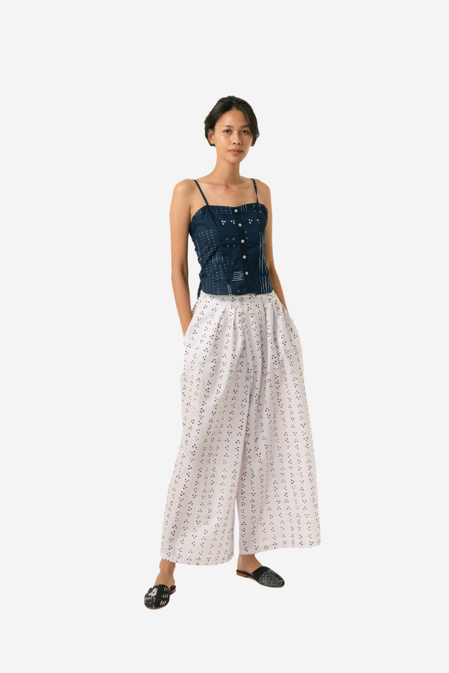 "Bija" - Two Buttons Maxi Pants