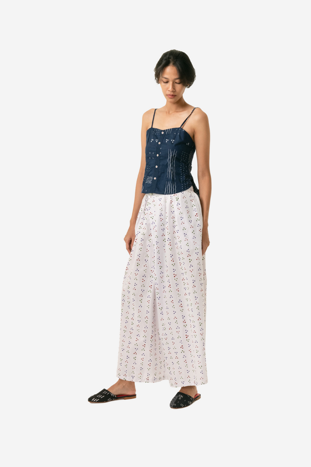 "Bija" - Two Buttons Maxi Pants