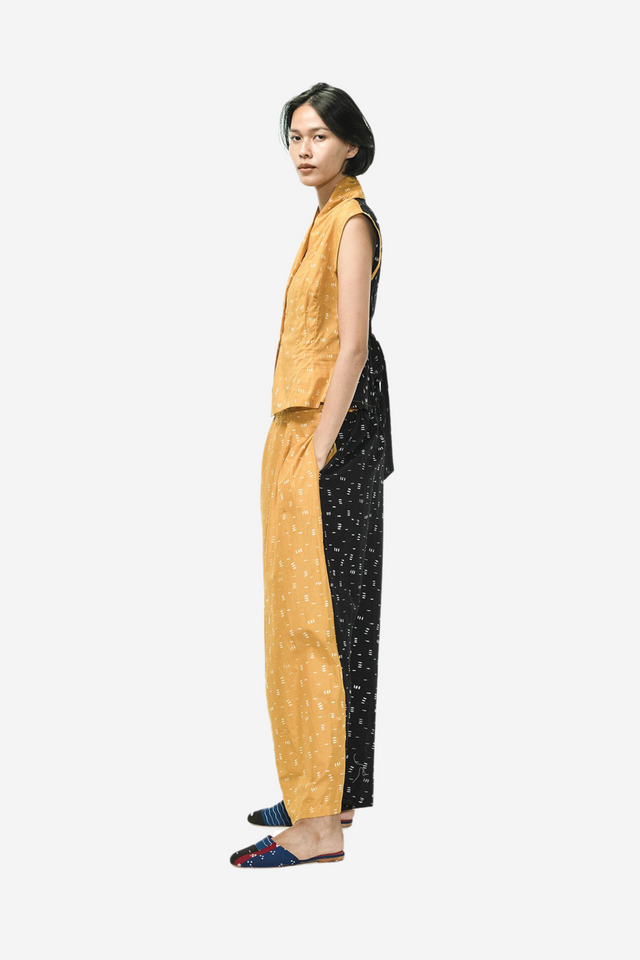 "Bambu" - Two Buttons Maxi Pants