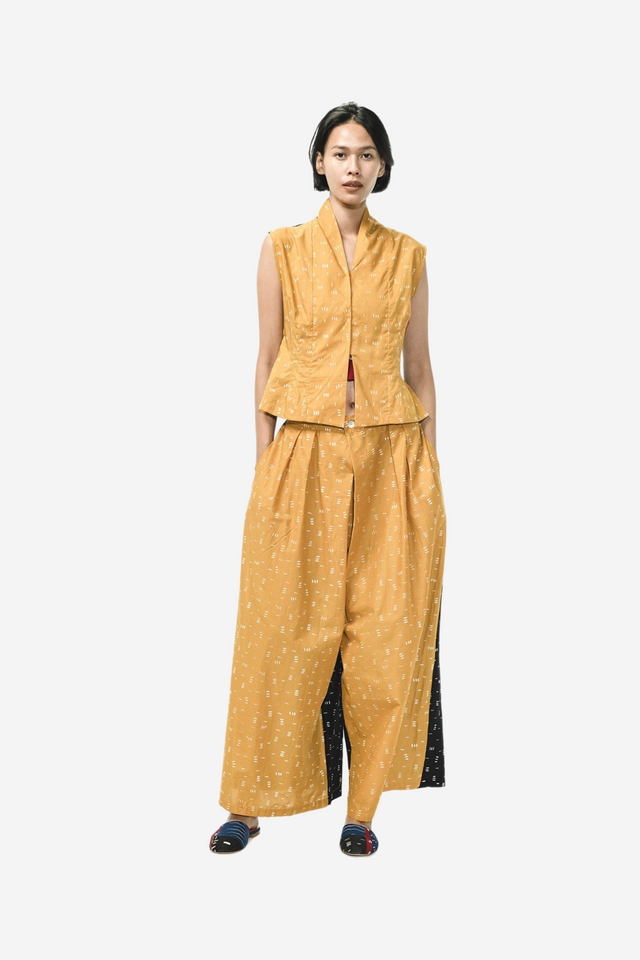 "Bambu" - Two Buttons Maxi Pants
