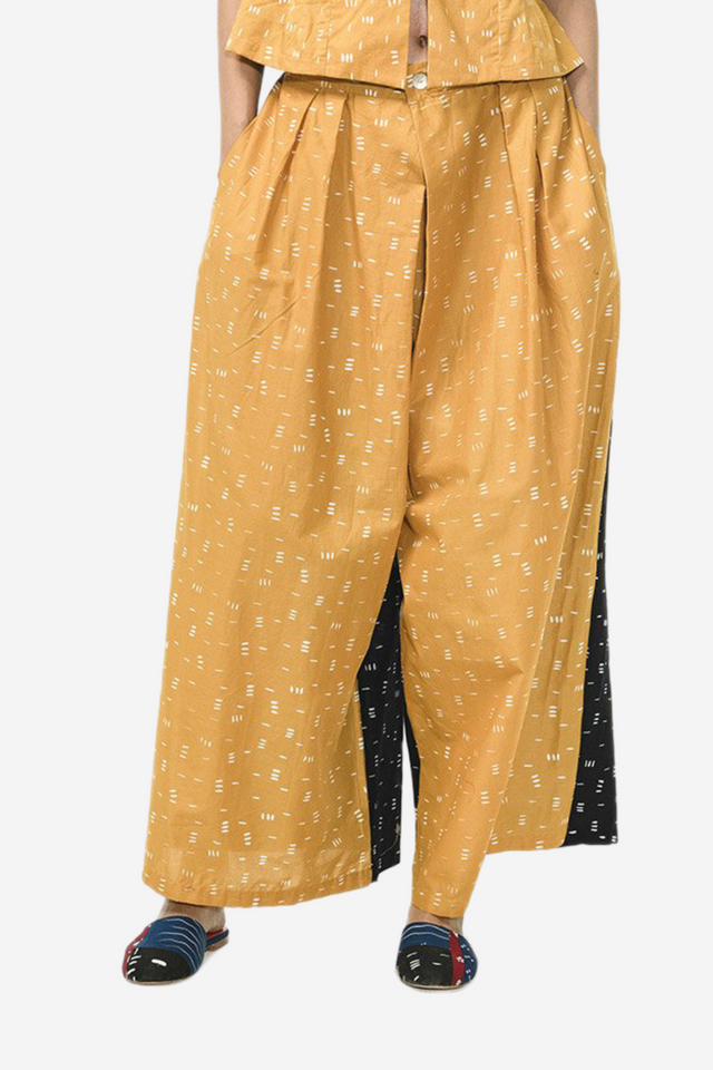 "Bambu" - Two Buttons Maxi Pants