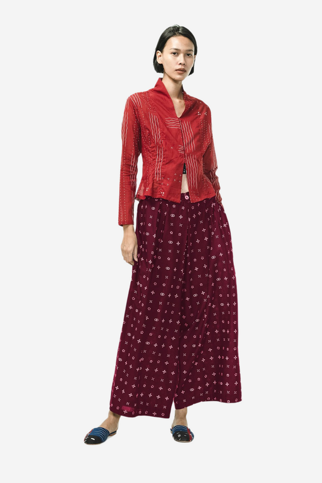 "Wiji" - Two Buttons Maxi Pants