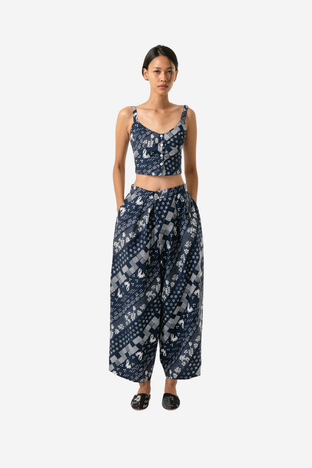 "Tambal" - Two Buttons Maxi Pants