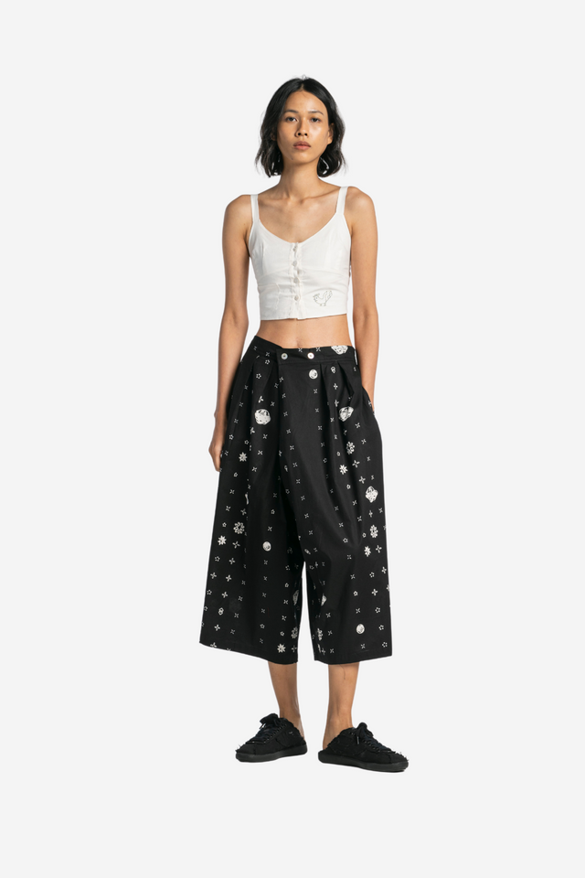 ”Sejauh Mata Memandang X Eko Nugroho” Two Buttons Midi Pants