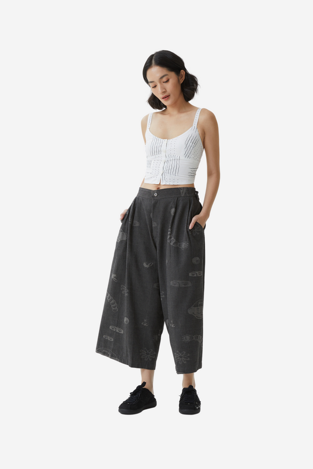 "Sejauh Mata Memandang X Eko Nugroho" - Ufo Midi Pants