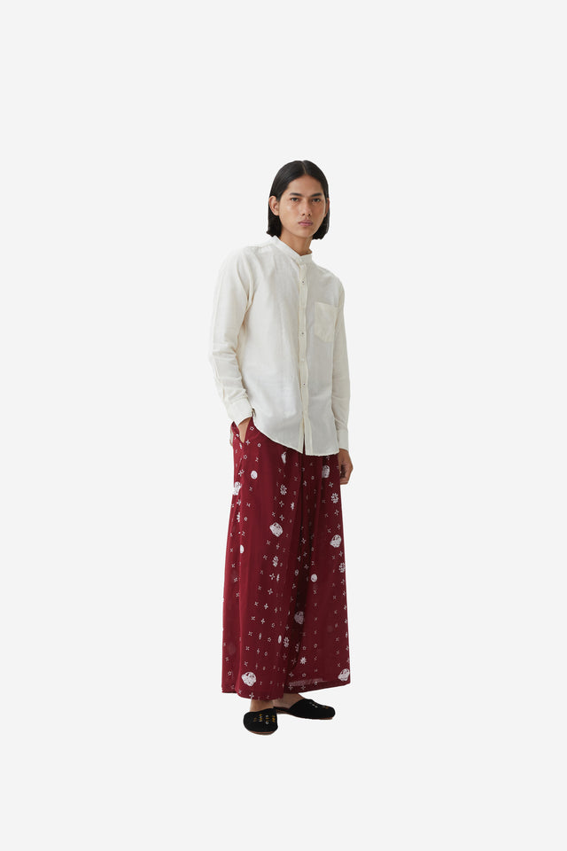 "Tenun Ombak Laut" - Long Sleeve Shirt