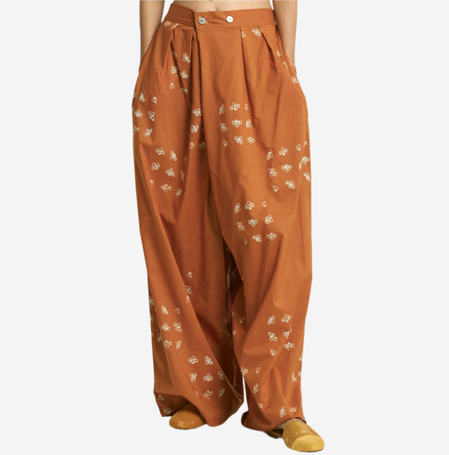 "Untaian Bunga Pencar" - Two Buttons Maxi Pants