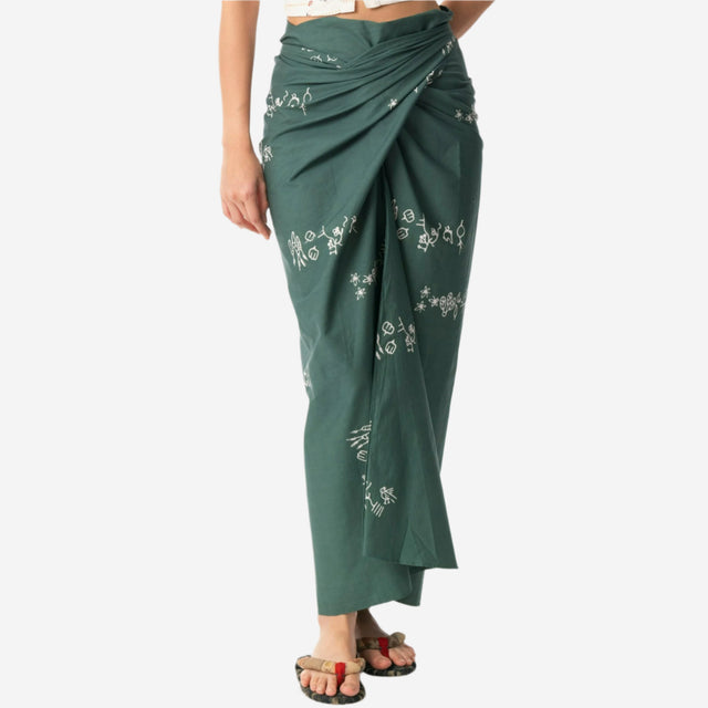 "Sejauh Mata Memandang X Dian Sastrowardoyo" "Tumbuh" Acak - Wrap Skirt