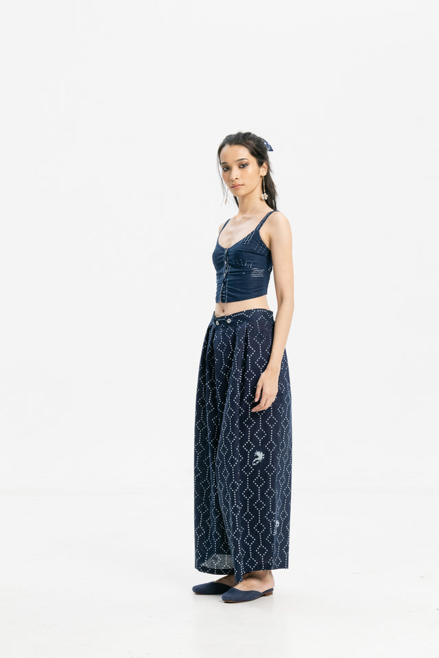 "Nitik Ayam" - Plant-based Dye Two Buttons Maxi Pants