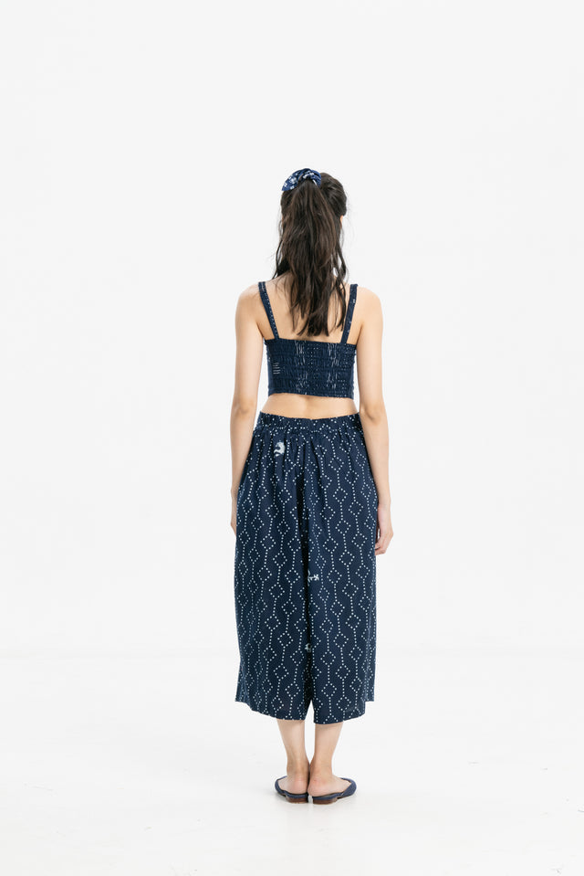 "Nitik Ayam" - Plant-based Dye Two Buttons Midi Pants