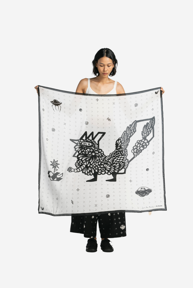 ”Sejauh Mata Memandang X Eko Nugroho” White Scarf