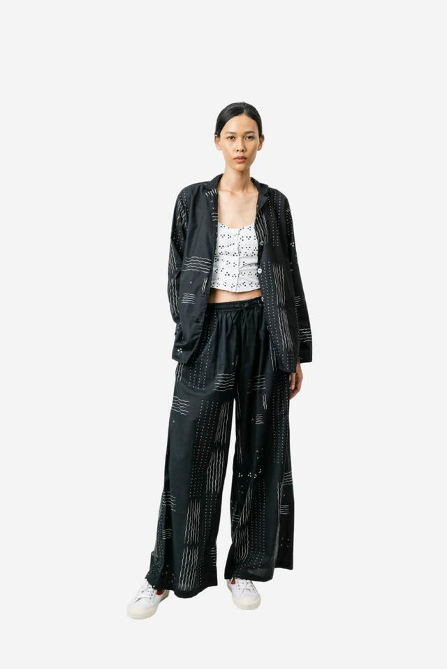 "Ombak Laut" - Woman's Tilem Pajama Set