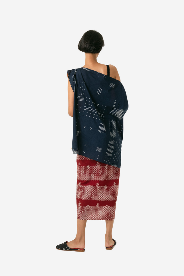 "Ombak Laut" - Boxy Top