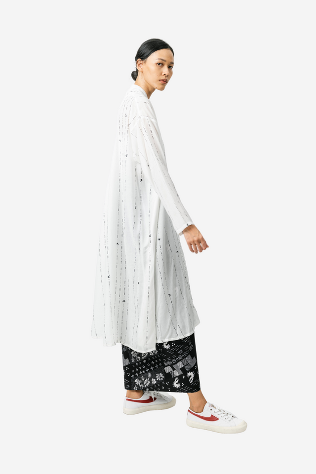 "Ayam-Garis" - Kebaya Panjang