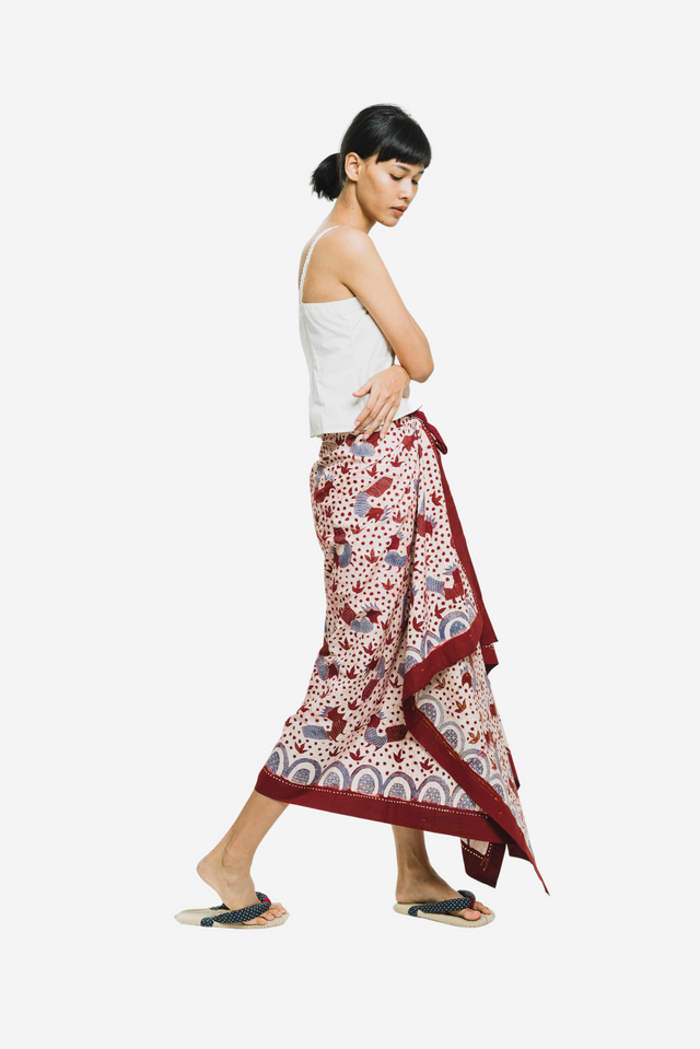 "Pagi Sore" Ayam - Kain Batik Tulis Madura