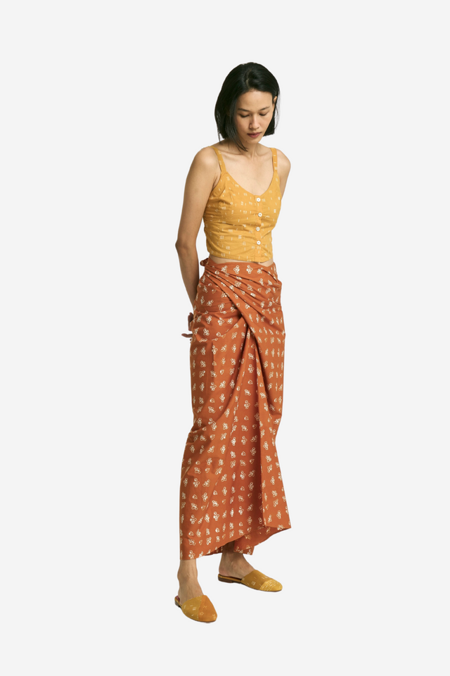 "Bunga Pencar" - Wrap Skirt