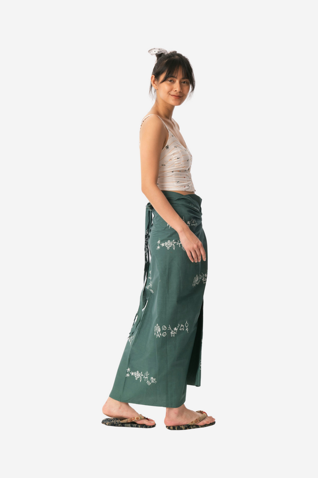 "Sejauh Mata Memandang X Dian Sastrowardoyo" "Tumbuh" Acak - Wrap Skirt