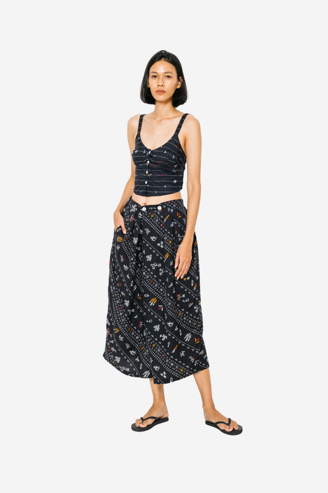 "Sejauh Mata Memandang X Dian Sastrowardoyo" "Tumbuh" - Two Buttons Midi Pants