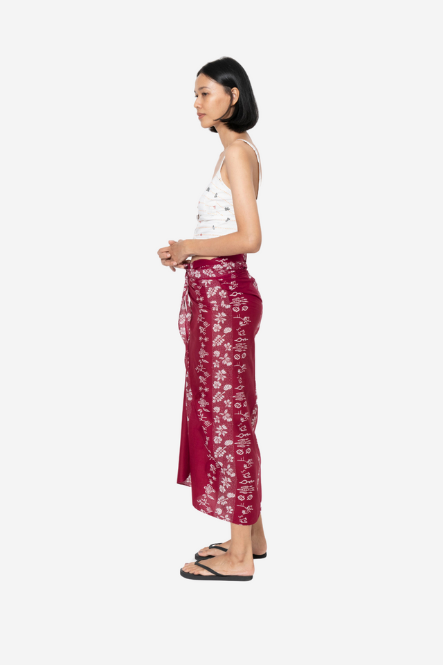 "Sejauh Mata Memandang X Dian Sastrowardoyo" "Tumbuh" Jeda - Wrap Skirt