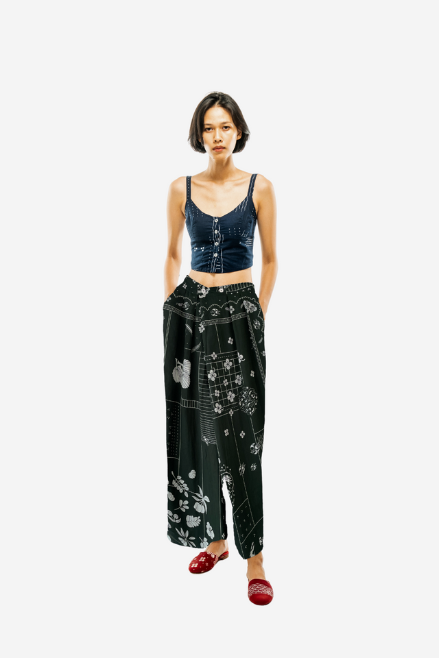 "Tambal" - Two Buttons Maxi Pants