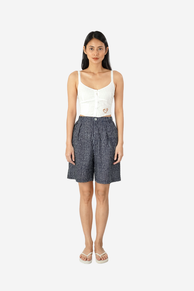 "Garis" - Plant-based Dye Short Pants