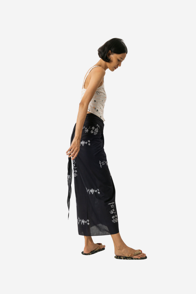 "Sejauh Mata Memandang X Dian Sastrowardoyo" "Tumbuh" Acak - Wrap Skirt