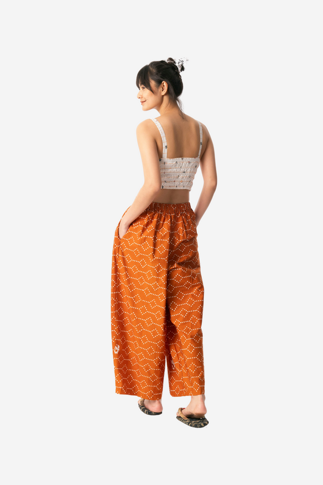 "Nitik Ayam" - Two Buttons Maxi Pants