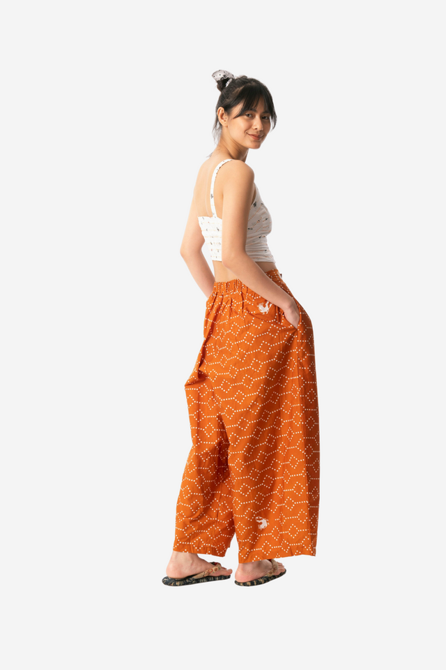 "Nitik Ayam" - Two Buttons Maxi Pants