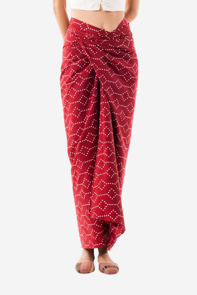 "Nitik Ayam" - Wrap Skirt