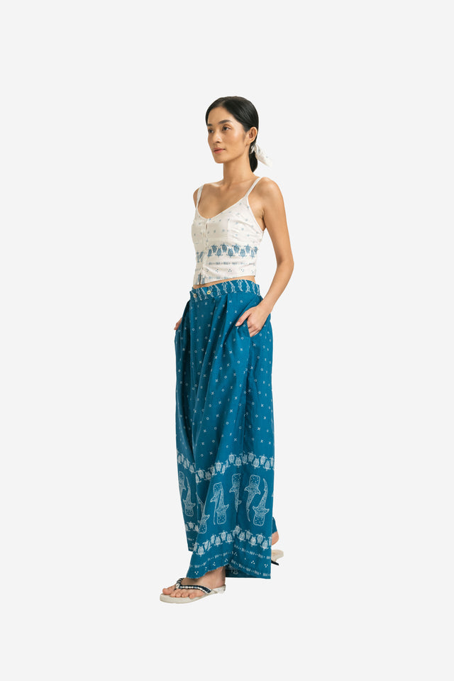 ”Mosaik” - Woman's Two Buttons Maxi Pants