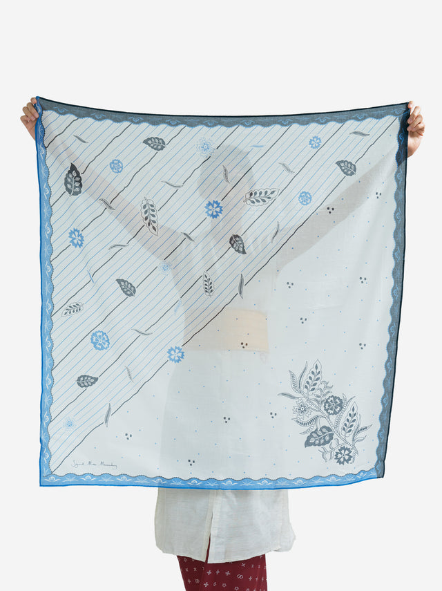 "Bunga Laut Biru" - Scarf