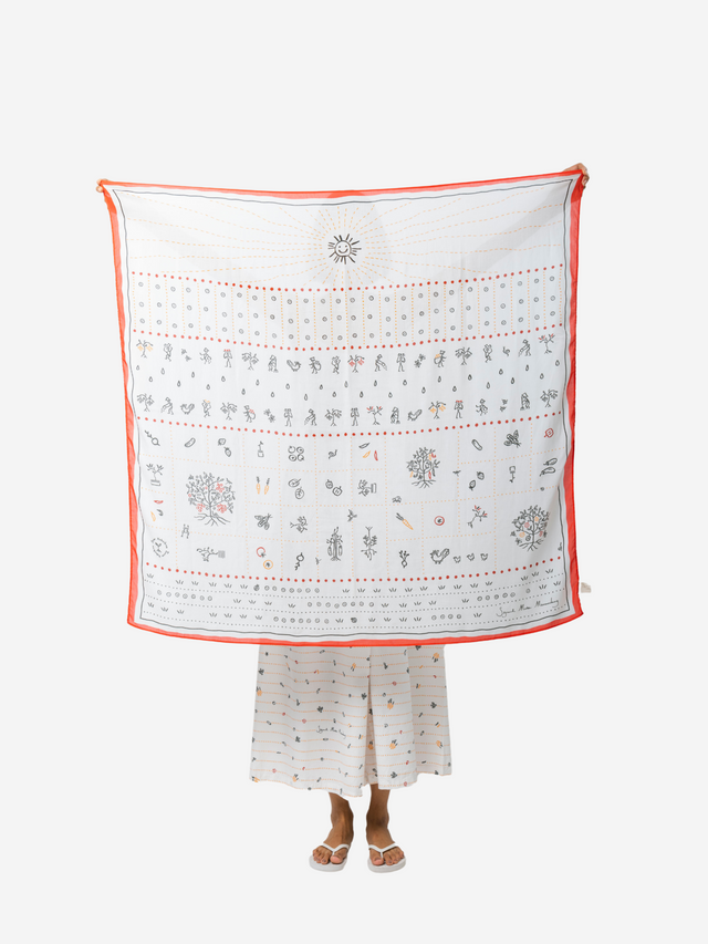 "Sejauh Mata Memandang X Dian Sastrowardoyo" "Tumbuh" Matahari - Scarf