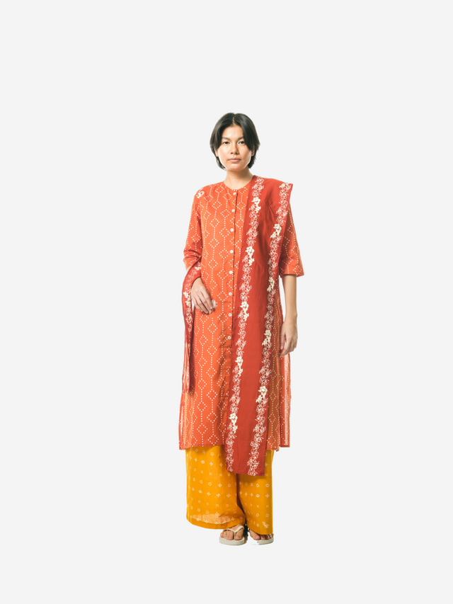 "Untaian Bunga " - Narrow Shawl