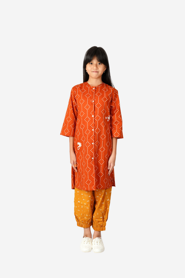 "Nitik Ayam" - Kids Baju Panjang