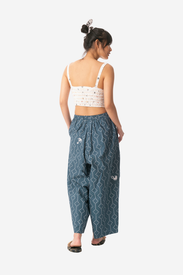 "Nitik Ayam" - Two Buttons Maxi Pants