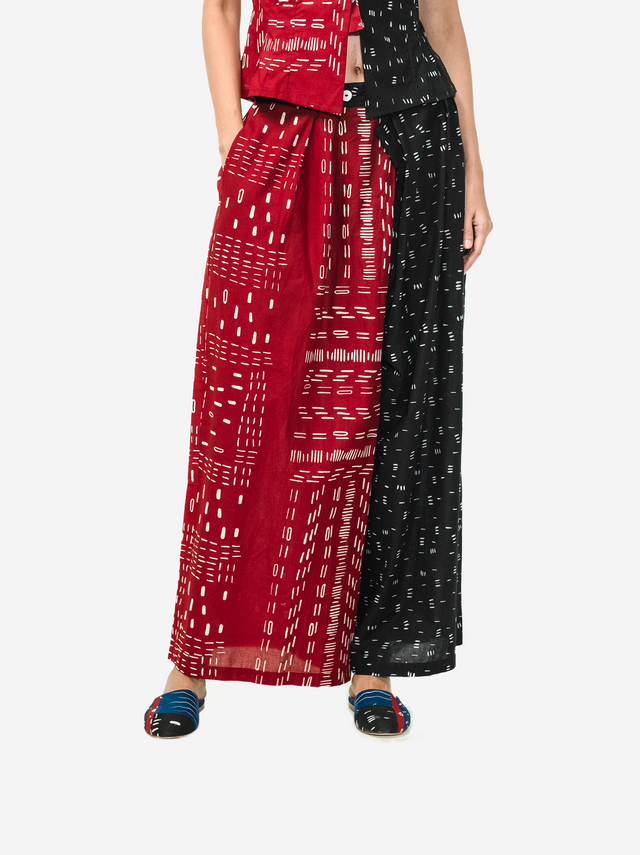 "Bambu" - Two Buttons Maxi Pants