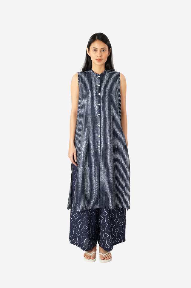 "Garis" - Plant-based Dye Baju Santai