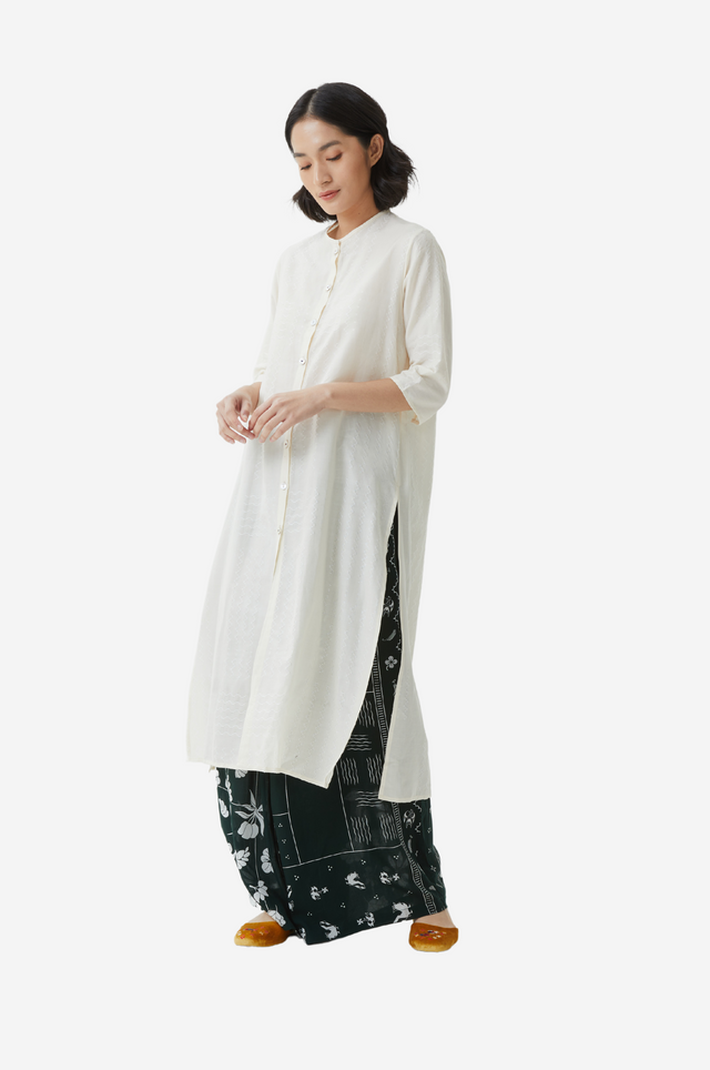 "Tenun Ombak Laut" - Baju Panjang