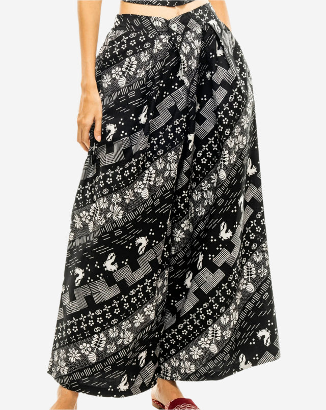 "Tambal" - Two Buttons Maxi Pants