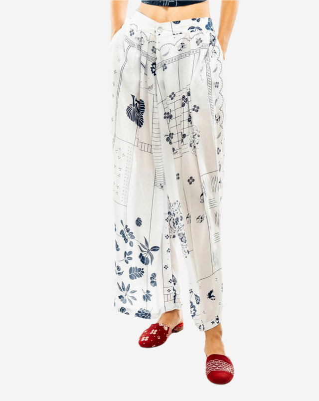 "Tambal" - Two Buttons Maxi Pants