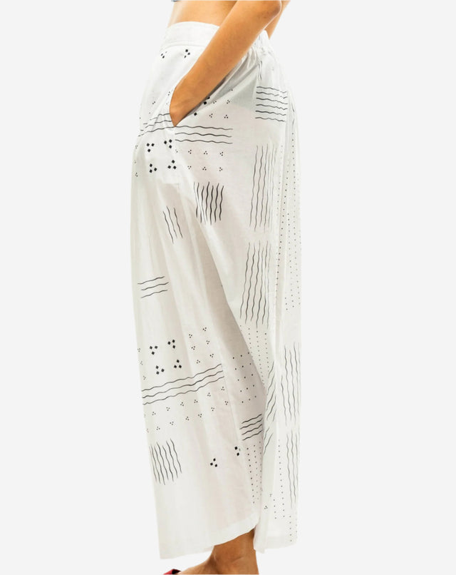 "Ombak Laut" - Two Buttons Maxi Pants