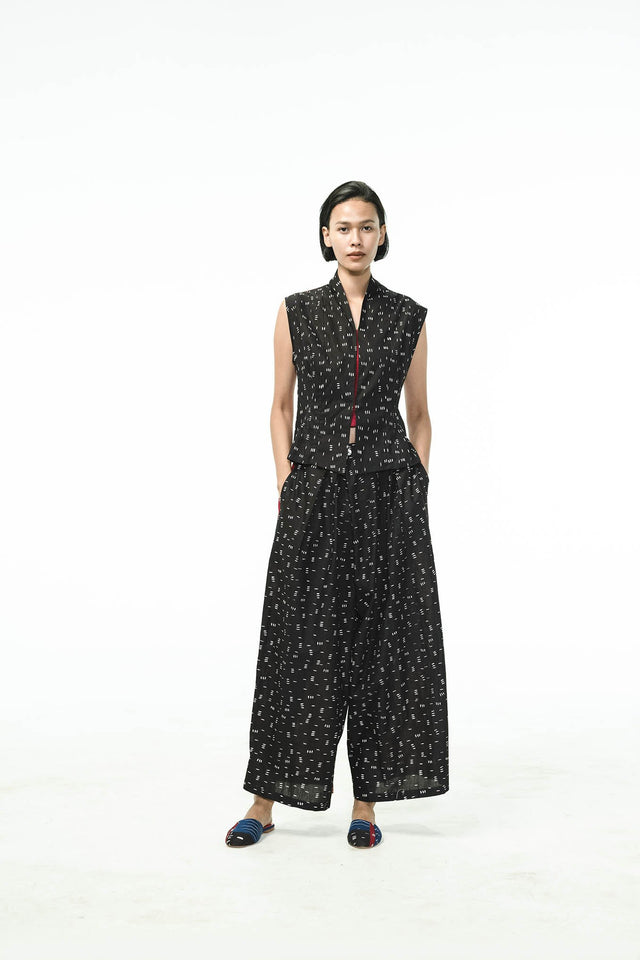 "Bambu" - Two Buttons Maxi Pants