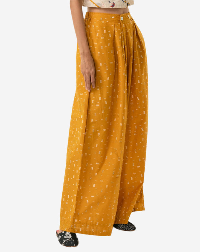 "Bambu" - Two Buttons Maxi Pants